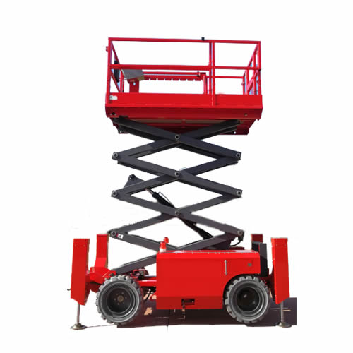 冠航牌電動自行走越野剪叉式高空作業平臺
